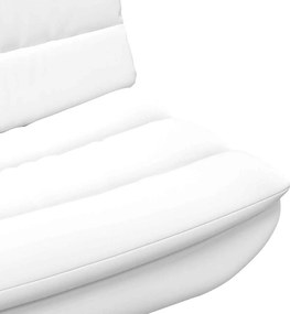 vidaXL Περιστρεφόμενη καρέκλα Λευκό 63 x 75 x 76 εκ PU