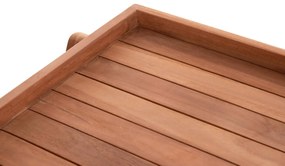 Δίσκος Σερβιρίσματος Σε Τρόλεϋ ALFRED C4579 Ξύλο Teak Φυσικό 86x56x80Υ εκ. 86x56x80 εκ.