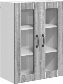 vidaXL Ραφιέρα τοίχου LUCCA Γκρι Sonoma 60 x 31 x 80 εκ.