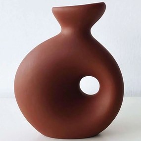 Βάζο 963DNL1233 14x7x16cm Terracotta Aberto Design Κεραμικό