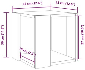 ΤΡΑΠΕΖΑΚΙ ΣΑΛΟΝΙΟΥ ΛΕΥΚΟ 32X32X30 ΕΚ. ΑΠΟ ΕΠΕΞΕΡΓ. ΞΥΛΟ 848143