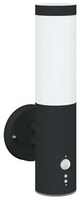 vidaXL Φωτιστικό Τοίχου Για Εξωτερικούς Χώρους Μαύρο 15 x 7,5 x 33 εκ