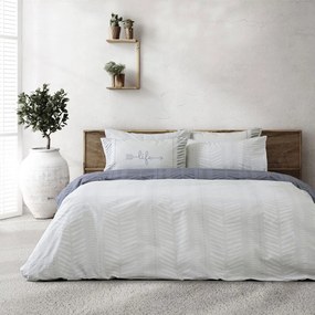 Σεντόνια Leklair Με Λάστιχο (Σετ 3τμχ) Light Grey Nima Μονό 100x232cm 100% Βαμβάκι