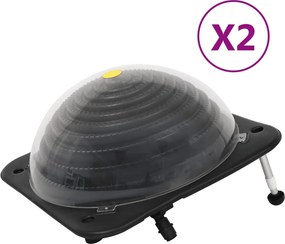 vidaXL Θερμαντικά Πισίνας Ηλιακά 2 τεμ. 75 x 75 x 36εκ. HDPE/Αλουμίνιο