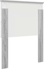 vidaXL Κεφαλάρι με κεφαλάρι Γκρίζο Σονομα 75 cm Επεξεργασμένο ξύλο