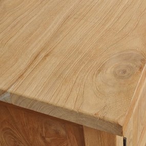 vidaXL Έπιπλο Τηλεόρασης 120x30x40 εκ Μασίφ Ξύλο Teak