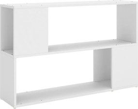vidaXL Βιβλιοθήκη Λευκή 100 x 24 x 63 εκ. από Επεξεργασμένο Ξύλο