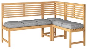 vidaXL Μαξιλάρια Παλέτας για Καθίστε 6 τμχ Γκρι 40x40x8 εκ. Ύφασμα Oxford