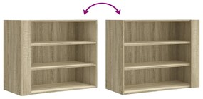 vidaXL Ντουλάπι Τοίχου Sonoma Δρυς 75x35x60 εκ. Επεξεργασμένο Ξύλο