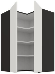 Κρεμαστό ντουλάπι γωνιακό Arianna 60x60 GN 90 2F-Λευκό