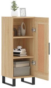 vidaXL Ντουλάπι Sonoma Δρυς 34,5x34x90 εκ. από Επεξεργασμένο Ξύλο