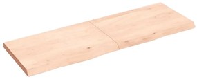 vidaXL Ράφι Τοίχου 120x40x(2-4) εκ. από Ακατέργαστο Μασίφ Ξύλο Δρυός