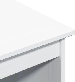 vidaXL Γραφείο Λευκό 112 x 50 x 75 εκ. Στερεό ξύλο πεύκου