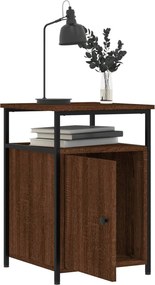 vidaXL Κομοδίνα 2 τεμ. Καφέ Δρυ 40x42x60 εκ. από Επεξεργ. Ξύλο