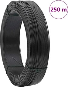 vidaXL Σύρμα Περίφραξης Ανθρακί 250 μ. / 0,9/1,4 χιλ. Ατσάλινο