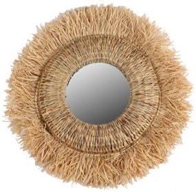 Καθρέπτης Τοίχου FL3546 Boho Fylliana Στρογγυλός Φυσικό 75x7x75 εκ. 75x7x75 εκ.