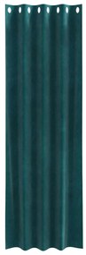 vidaXL Κουρτίνες 2 pcs Σκούρο πράσινο 140 x 225 cm Βελούδο