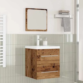 vidaXL Σετ Επίπλων Μπάνιου 2 pcs Παλιό Ξύλο Επεξεργασμένο ξύλο