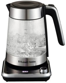 Ηλεκτρική κανάτα Russell Hobbs Attentiv 26200-70, 3000W, 1,7 l, εγχυτήρας, έλεγχος θερμοκρασίας, χρονοδιακόπτης, Inox/μαύρο.
