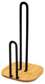 Βάση Χαρτιού Κουζίνας Essentials 01-13196 16x16x31,3cm Natural-Black Estia Metal