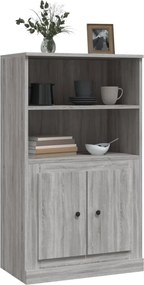 vidaXL Ντουλάπι Γκρι Sonoma 60x35,5x103,5 εκ. από Επεξεργασμένο Ξύλο