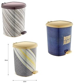 Κάδος σκουπιδιών με πεντάλ 26cm D011 X60- Trash can - bin