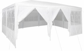 vidaXL Σκηνή Πάρτυ Λευκό 600 x 400 x 266 εκ Πολυαιθυλένιο
