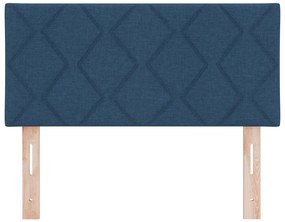 vidaXL Μπλε LED Κεφαλάρι με Σχεδιασμό Διαμαντιών, 100 cm Υφάσματος