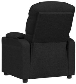 vidaXL Πολυθρόνα Ανακλινόμενη Ηλεκτρική Μαύρη Υφασμάτινη