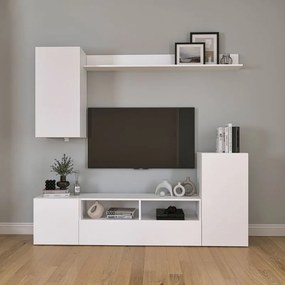 Megapap Σύνθεση Τηλεόρασης Rodos Λευκό 210,2x36x90,4εκ.