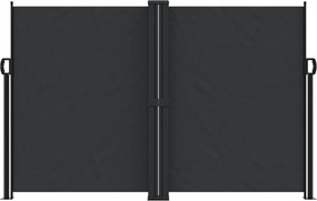 vidaXL Σκίαστρο Πλαϊνό Συρόμενο Μαύρο 160 x 1000 εκ.