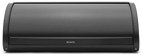 Brabantia 646885 Ψωμιέρα με Καπάκι Μεταλλική Matt Black 44.5x26.2x17.3cm