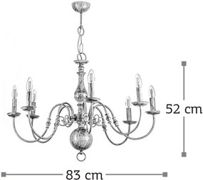 Φωτιστικό οροφής InLight 5311-8 Πολύφωτο