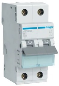 Αυτόματη Ασφάλεια B 6Ka 2x63Α MBN263 Hager MBN263