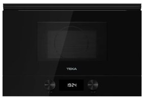 Teka ML 8220 BIS L FBK Εντοιχιζόμενος Φούρνος Μικροκυμάτων με κεραμική βάση και Grill Μαύρος