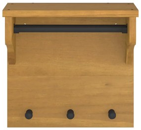 vidaXL Επίτοιχη κρεμάστρα παλτών SANDNES 43x30x42 εκ. Πεύκο μασίφ ξύλο