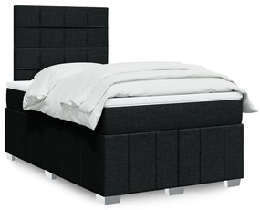 ΚΡΕΒΑΤΙ BOXSPRING ΜΕ ΣΤΡΩΜΑ ΜΑΥΡΟ 120X200 ΕΚ. ΥΦΑΣΜΑΤΙΝΟ 3293937