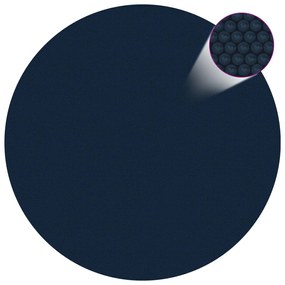 Κάλυμμα Πισίνας Ηλιακό Μαύρο/Μπλε 210 εκ. από Πολυαιθυλένιο