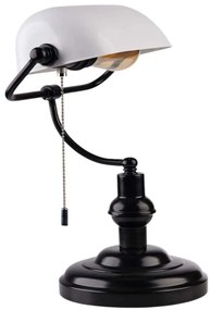 Φωτιστικό Επιτραπέζιο 534LUN5177 27x10x38cm 1xE27 40W White-Black Opviq