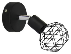 Φωτιστικό Σποτ Aca MC15611B ALADDIN Μαύρο Ματ (Black Mat)