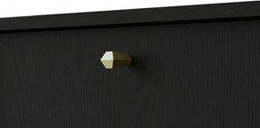 Μπουφές Siera 1F 3S Shelf-Μαύρο