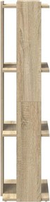 vidaXL Βιβλιοθήκη 3 Επιπέδων Sonoma Δρυς 60x30x120 εκ. Επεξεργ. Ξύλο