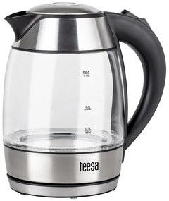 TEESA Ηλεκτρικός Βραστήρας 1.8L Γυάλινος Μαύρος