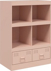 vidaXL Ραφιέρα Ροζ 67x39x95 εκ. από Ατσάλι