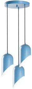 Φωτιστικό Οροφής Kesik 892OPV2076 Φ40x121cm 3xE27 40W Light Blue Opviq