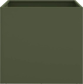 vidaXL Ζαρντινιέρα Λαδί 42x40x39 εκ. από Χάλυβα