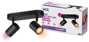 Έξυπνο Φωτιστικό Σποτ 2xGU10 LED 5W Ρυθμιζόμενο 3CCT RGBW Dimmable Imageo Wiz-929002659101-Μαύρο 929002659101
