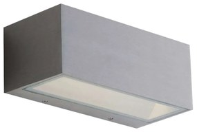 Φωτιστικό Τοίχου - Απλίκα Twin LED-W-TWIN-XL NIK 40W Led 30x10,8x12cm Nickel Intec