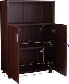 ΝΤΟΥΛΑΠΙ ΓΡΑΦΕΙΟΥ VALORA ΕΠΑΓΓΕΛΜΑΤΙΚΟ HM2058.12 WENGE 80x38x118,5