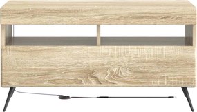 vidaXL Ντουλάπα LED Τηλεόρασης Sonoma Δρυς Επεξεργασμένο Ξύλο